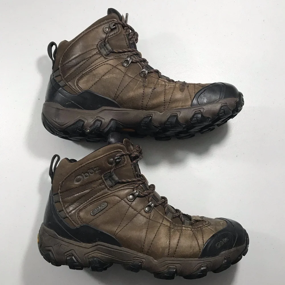 Womens  Brown Hiking Boots  Size 9 Durable Outdoor Trail Shoes SB-